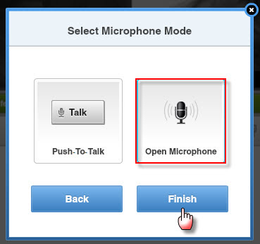 Select microphone mode